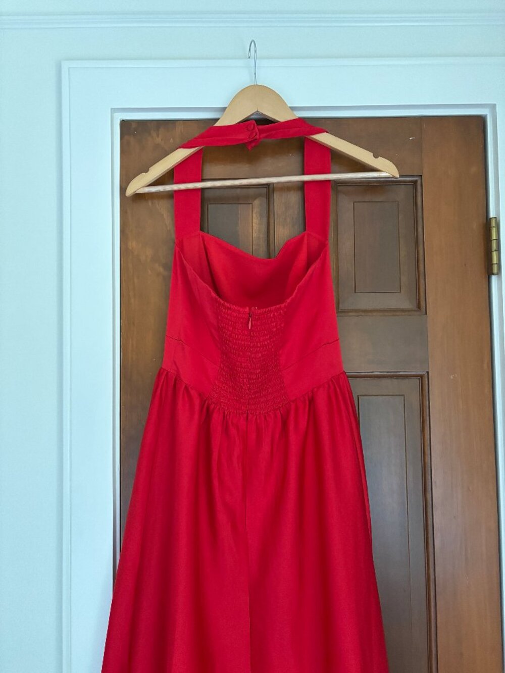 Reformation Red Halter Maxi Dress - Picture 4 of 7